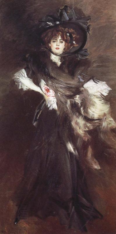 Giovanni Boldini Portrait of Mlle Lantelme China oil painting art